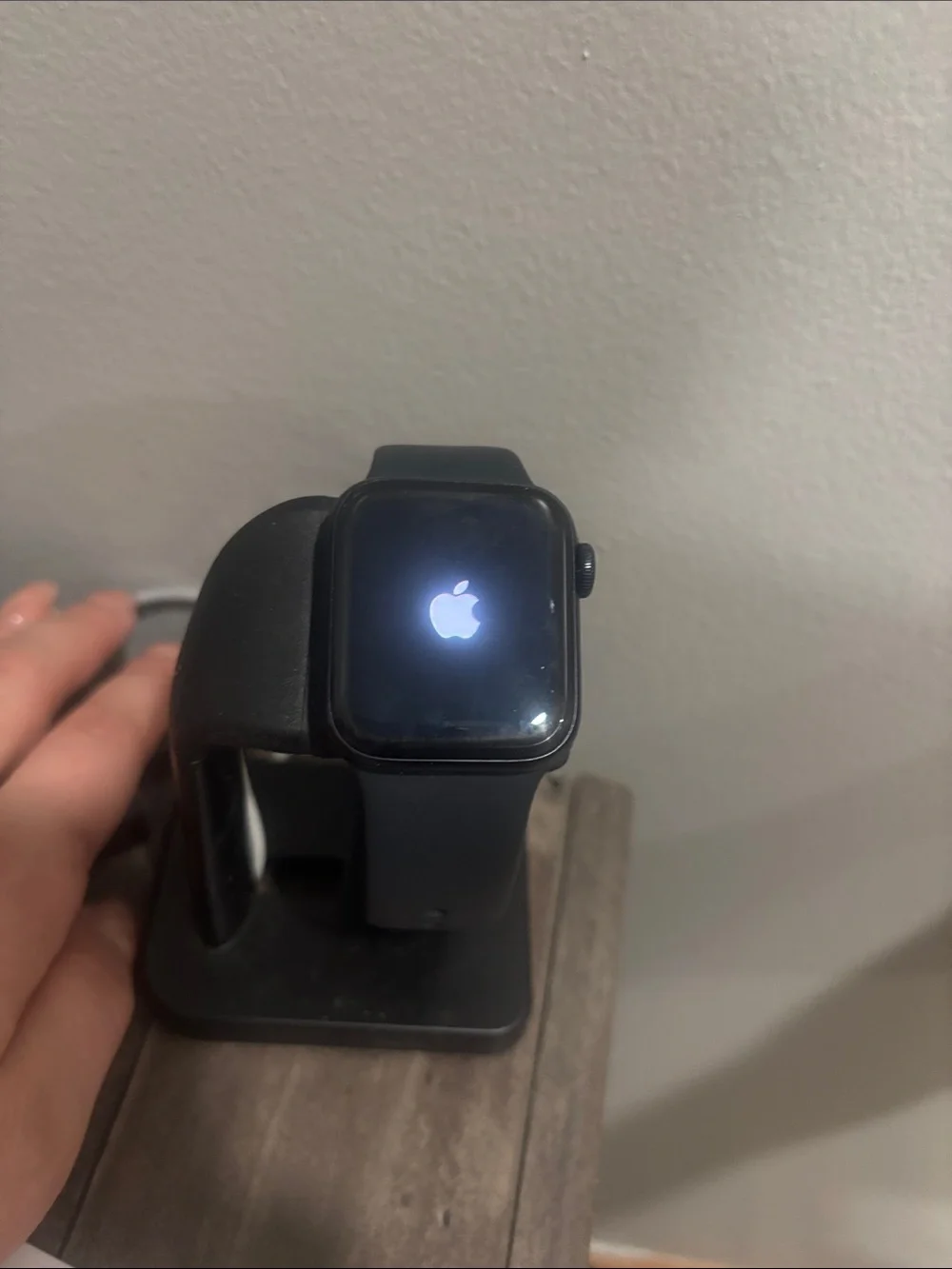 Apple Black Smartwatch with Silicone Band